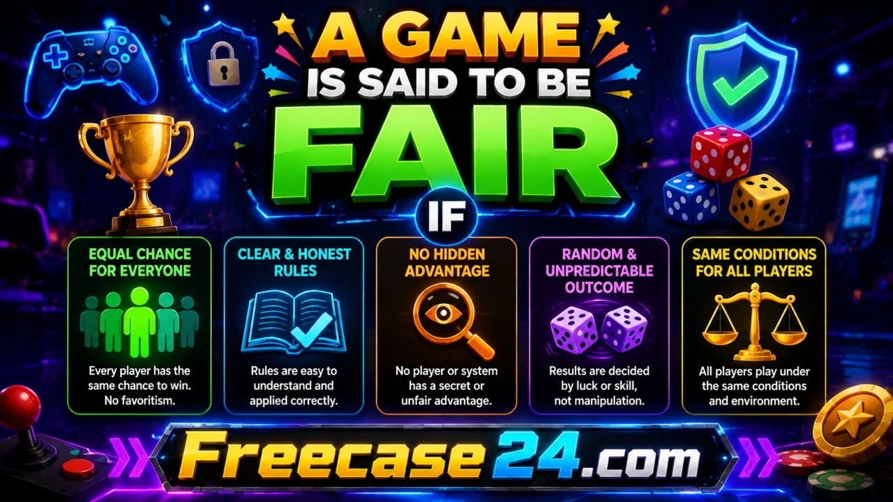 A Game Is Said to Be Fair If: Fair Play Made Simple